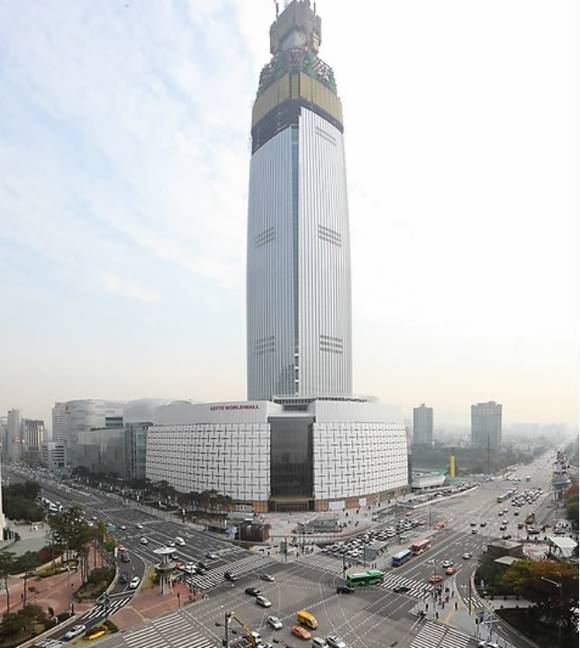 ▲ 서울 잠실 제2롯데 건물 공사 현장ⓒ연합