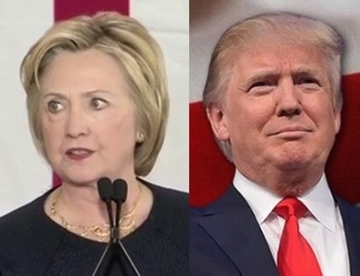 ▲ 美민주당의 대선후보 힐러리 클린턴과 美공화당의 도널드 트럼프 간 안보·테러를 놓고 공방이 계속되고 있다. 사진은 (왼쪽부터) 힐러리, 트럼프.ⓒ'CNN'중계영상 캡쳐, 트럼프 트위터