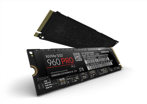 ▲ NVMe SSD '960 PRO 2TB'. ⓒ삼성전자