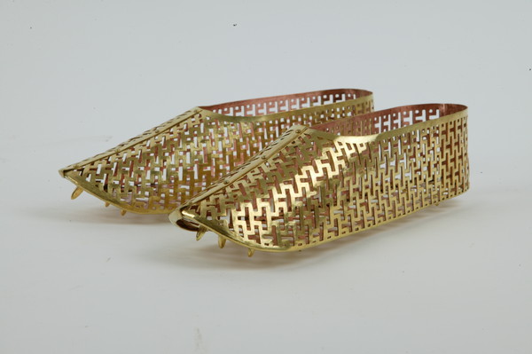 ▲ 공주 수촌리 출토 금동신발(복원).ⓒ충남도