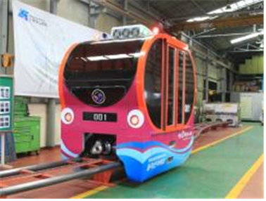 ▲ 내년 3월 중 개통될 소형 모노레일 ⓒ 인천교통공사