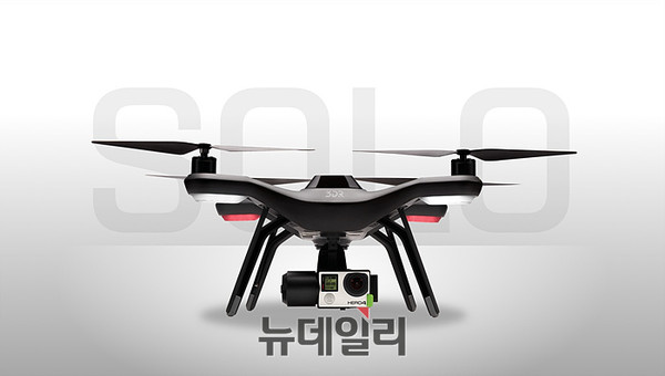 ▲ 세계 최초로 고프로와 컴퓨터를 연동제품을 출시한 3DR사의 솔로 스마트 드론ⓒ3DR 홈페이지