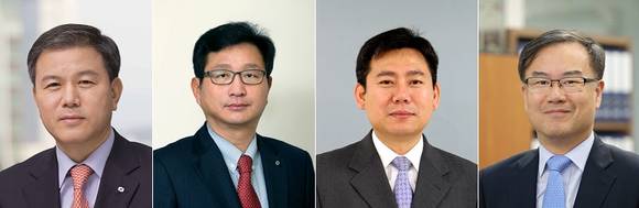 ▲ 산업은행이 'KDB 혁신로드맵'의 첫발을 인사로 뗐다. 왼쪽부터 이대현 수석부행장, 백인균 경영관리부문장, 김건열 정책기획부문장, 조승현 창조금융부문장.ⓒ 산업은행