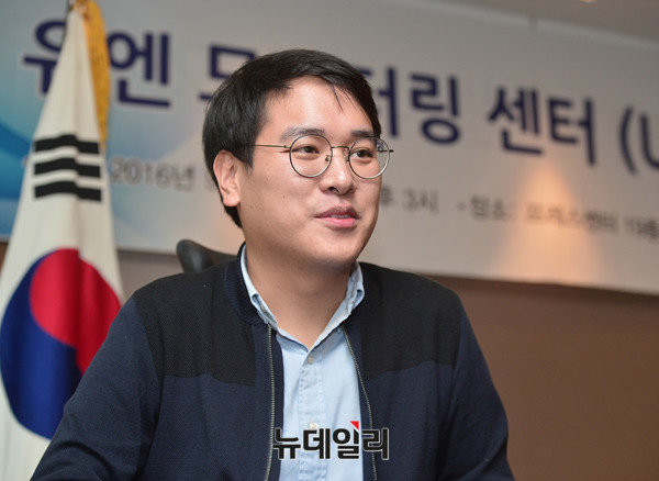 ▲ 박성준 유엔 모니터링 센터 대표. ⓒ뉴데일리 정상윤 기자