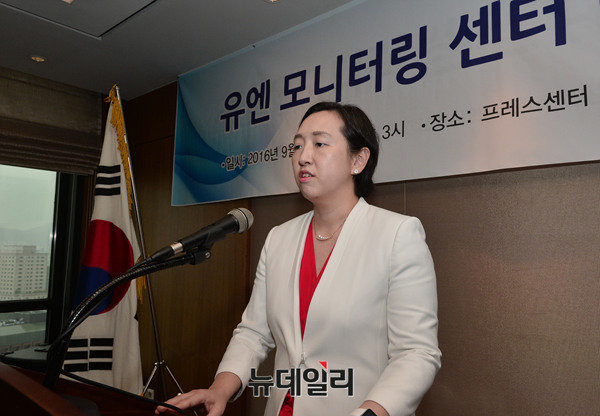인지연 북한 동포와 통일을 위한 모임(NANK) 대표. ⓒ뉴데일리 정상윤 기자
