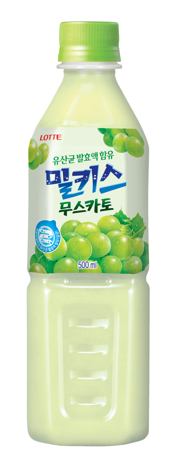 ▲ 밀키스 무스카토 500ml 페트. ⓒ롯데칠성음료