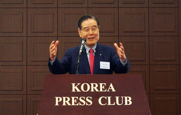▲ 박강수 전 배재대 총장.ⓒ뉴데일리