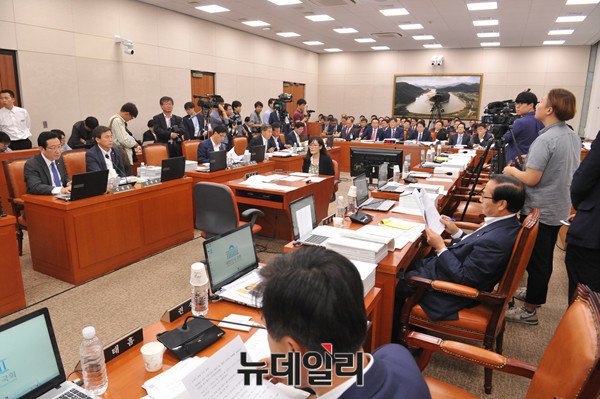 ▲ 국회 농림축산식품부 국정감사장 모습. ⓒ뉴데일리 이종현 기자