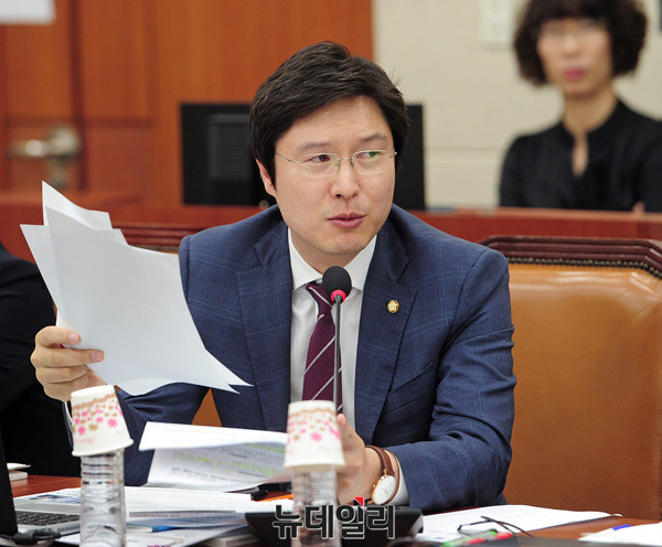 ▲ 질의하는 더불어민주당 김해영 의원(부산 연제구) ⓒ 뉴데일리 공준표