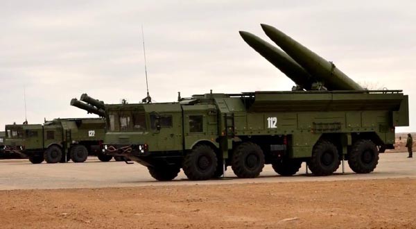 러시아가 2000년대 들어 개발한 최신 단거리 탄도미사일 9K720 이스칸다르 미사일. 현재 기술로는 요격이 불가능하다는 평가가 지배적이다. ⓒ러시아 육군 유튜브 채널 화면캡쳐