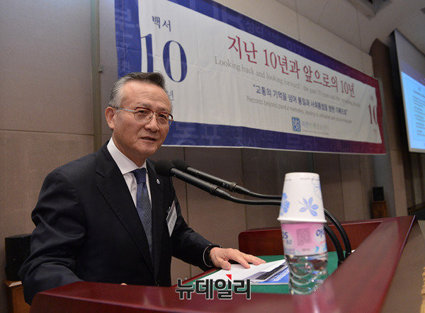 ▲ 김석우 전 통일부 차관. ⓒ뉴데일리 정상윤 기자