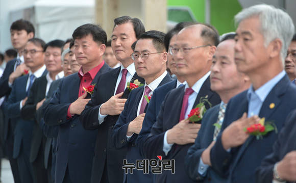 ▲ 축사하는 김명연 의원 ⓒ 뉴데일리 정상윤