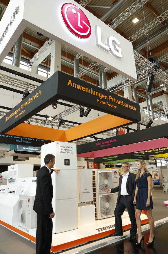 ▲ LG전자가 독일 뉘렌베르크에서 열리는 '칠벤타 2016; 공조 전시회에 참가해 혁신제품을 대거 선보였다. ⓒLG전자