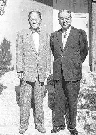 ▲ 50년대말 조병옥과 장면.(자료사진)