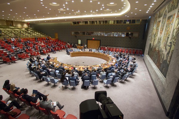▲ 유엔 안전보장이사회가 지난 17일(현지시간) 비공개 회의를 갖고, 북한을 규탄하는 언론성명을 채택했다고 '미국의 소리(VOA)'가 보도했다. 사진은 유엔 안보리 회의 장면. ⓒ유엔 홈페이지 캡쳐