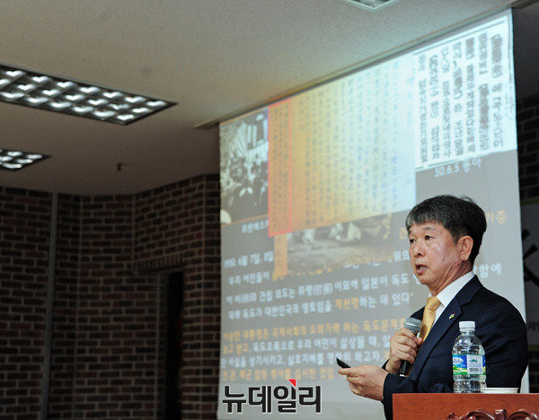 ▲ 한국해양연맹 김상훈 자문위원. ⓒ뉴데일리 공준표 기자