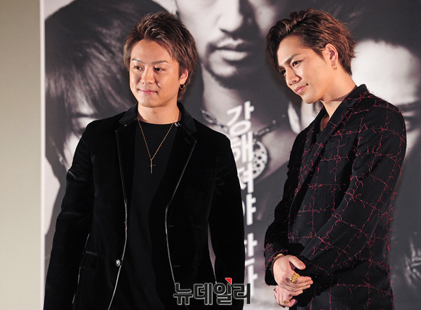 ▲ 왼쪽부터 타카히로, 토사카 히로오미 ⓒ 뉴데일리 공준표