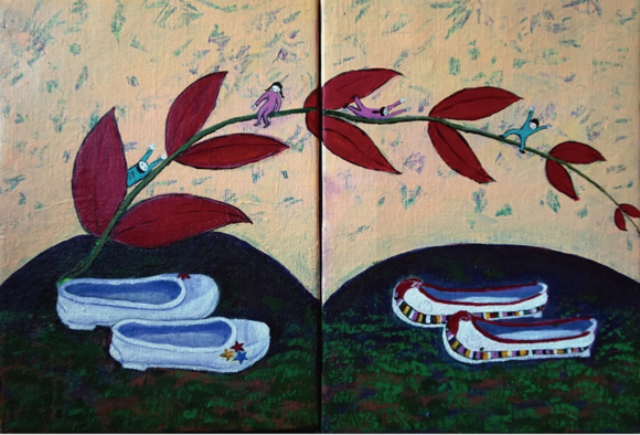 ▲ 맹순자 작가의 '사랑의 정물'.ⓒ유디치과