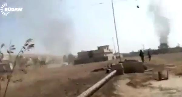 ▲ 쿠르드 민병조직 '페슈메르가' 대원의 바디캠 영상 장면. ⓒ英데일리 메일 관련보도 화면캡쳐