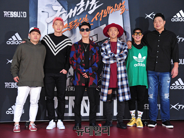 ▲ 왼쪽부터 안희욱, 정진운, 산이, 주석, 하하, 현주엽 ⓒ 뉴데일리 공준표