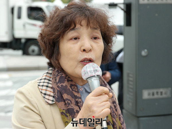 ▲ 권명호 나라사랑어머니연합 대표. ⓒ뉴데일리 공준표 기자