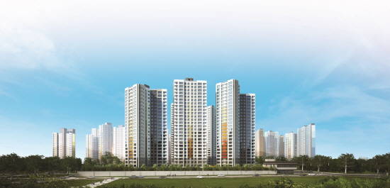 ▲ 평택 힐스테이트 브랜드타운의 마지막 완성작 힐스테이트 평택3차 투시도. ⓒ 현대건설