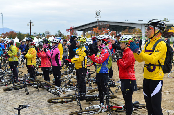 ▲ 자전거 순례단에 참여한 동호인들 모습.ⓒ제천시