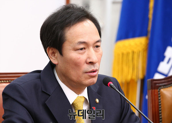▲ 더불어민주당  우상호 원내대표.ⓒ뉴데일리 이종현 기자