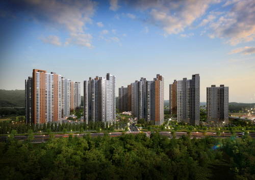 ▲ 'e편한세상 춘천 한숲시티' 투시도. ⓒ 대림산업