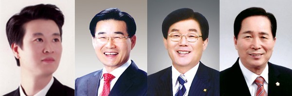 ▲ 대구시의회 강신혁, 김규학, 도재준 의원과 이귀화 건교위원장(왼쪽부터).ⓒ대구시의회 제공