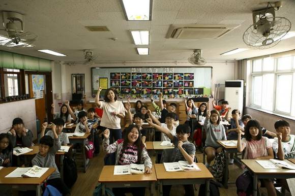 ▲ 삼성전자 스마트스쿨로 선정된 안산 광덕초등학교 모습. ⓒ삼성전자
