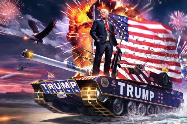 ▲ 트럼프 지지자들이 만든 그림. 미국의 영광을 그리워하는 사람들이 의외로 많다. ⓒ美온라인 커뮤니티 캡쳐