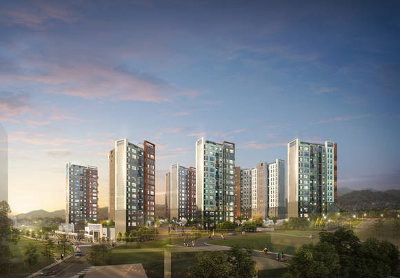 ▲ 서울 첫 환지방식 도시개발사업지 내 들어서는 '목동파크자이' 투시도. ⓒ GS건설