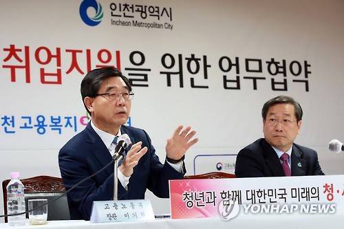 ▲ 인천시는 지난 31일 고용노동부와 함께 지역 취업준비생을 지원하는 내용을 담은 '취업성공패키지 참여 청년 취업 지원 업무협약'을 체결했다. ⓒ 연합뉴스