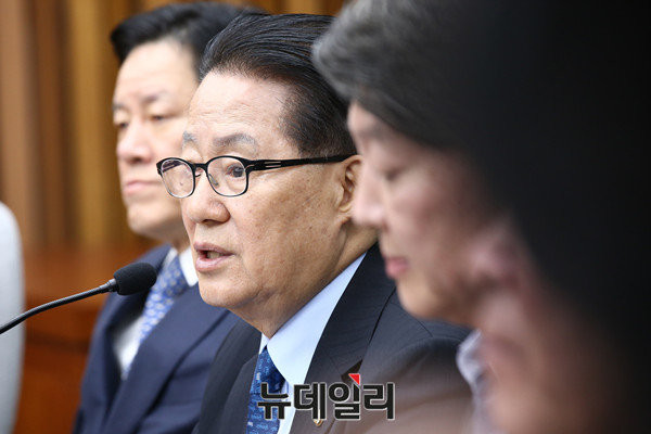 ▲ 국민의당 박지원 비상대책위원장. ⓒ뉴데일리 이종현 기자