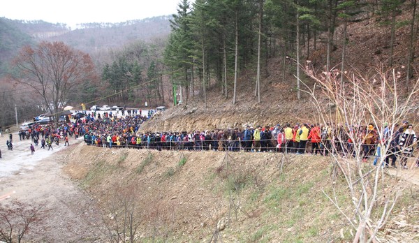▲ 지난해 꼬부랑길 걷기대회 장면.ⓒ보은군