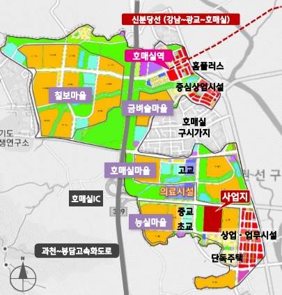 ▲ 호매실지구 토지이용계획. ⓒ 현대건설