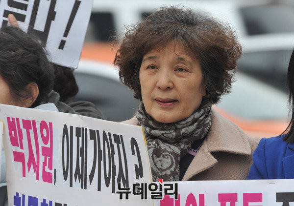 ▲ 권명호 나라사랑어머니연합 대표. ⓒ뉴데일리 이종현 기자