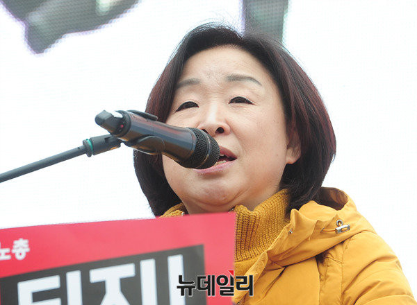 ▲ 정의당 심상정 대표. ⓒ뉴데일리 공준표 기자