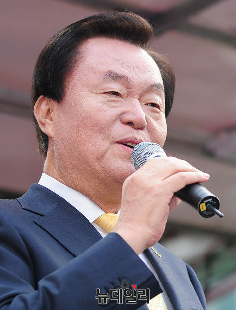 ▲ 김경재 한국자유총연맹 회장. ⓒ뉴데일리 공준표 기자