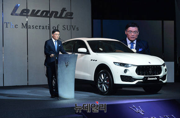 ▲ 마세라티 공식 수입사 (주)FMK 김광철 대표이사의 모습.ⓒ정상윤 기자