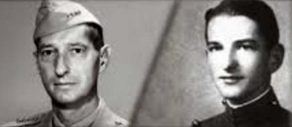 클라크 사령관의 2차대전때 모습(왼쪽), 6.25에 참전중 거듭된 부상으로 후송, 미국서 사망한 아들 윌리엄 클라크 소령(자료사진)