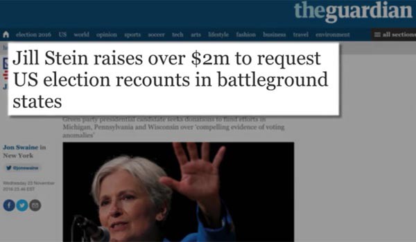 ▲ 미국의 한 작가는 "질 스타인의 재검표 추진은 사기"라며 관련 증거를 공개하기도 했다. ⓒ마이크 다이스 유튜브 채널 화면캡쳐