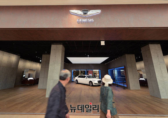 ▲ 스타필드 하남에 오프한 제네시스 모터스튜디오.ⓒ뉴데일리