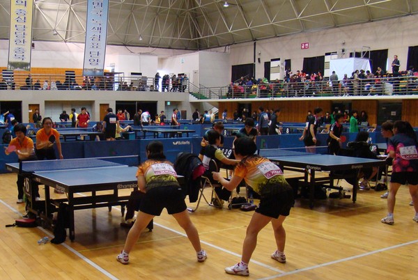 ▲ 지난해 정현숙배 단양오픈탁구대회 모습.ⓒ단양군
