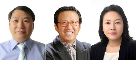 ▲ 왼쪽부터 이맹휘 이사. 이동한 상무, 권정아 이사ⓒ일동제약