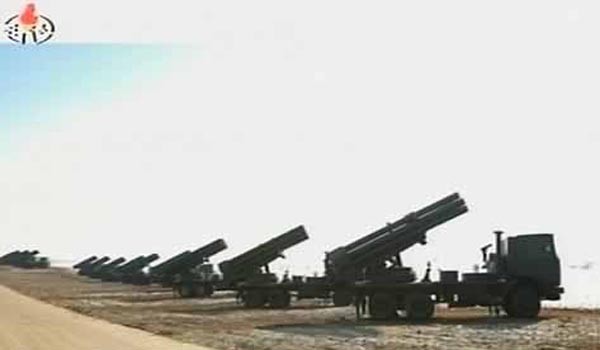 ▲ 북한은 2일 선전매체를 통해 김정은이 지난 1일 포병 부대 사격훈련을 지도했다고 보도했다. 사진은 2010년 북한이 공개한 240mm 방사포. ⓒ北선전매체 화면캡쳐