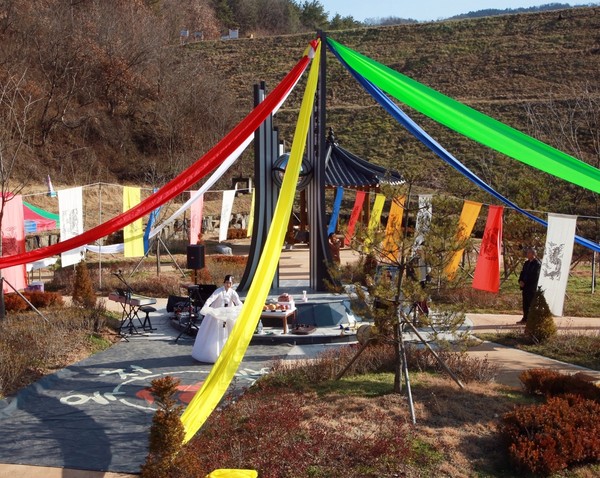 ▲ 2일 있은 동학군의 넋을 달래는 진혼굿의 한 장면.ⓒ옥천군