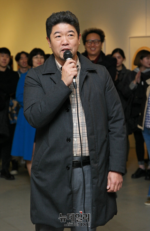 ▲ 축사하는 강형구 예체능대학장 ⓒ 뉴데일리