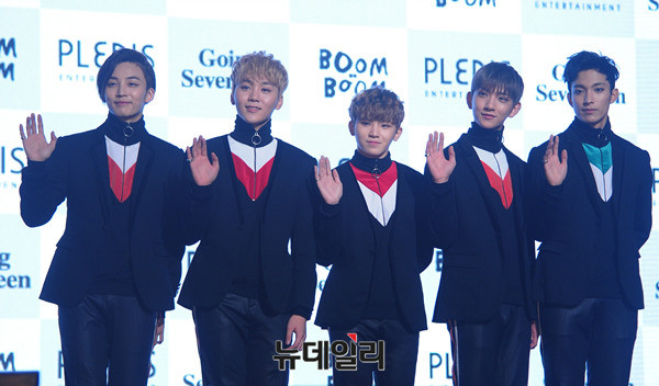 ▲ 왼쪽부터 정한, 승관, 우지, 조슈아, 도겸 ⓒ 뉴데일리 공준표